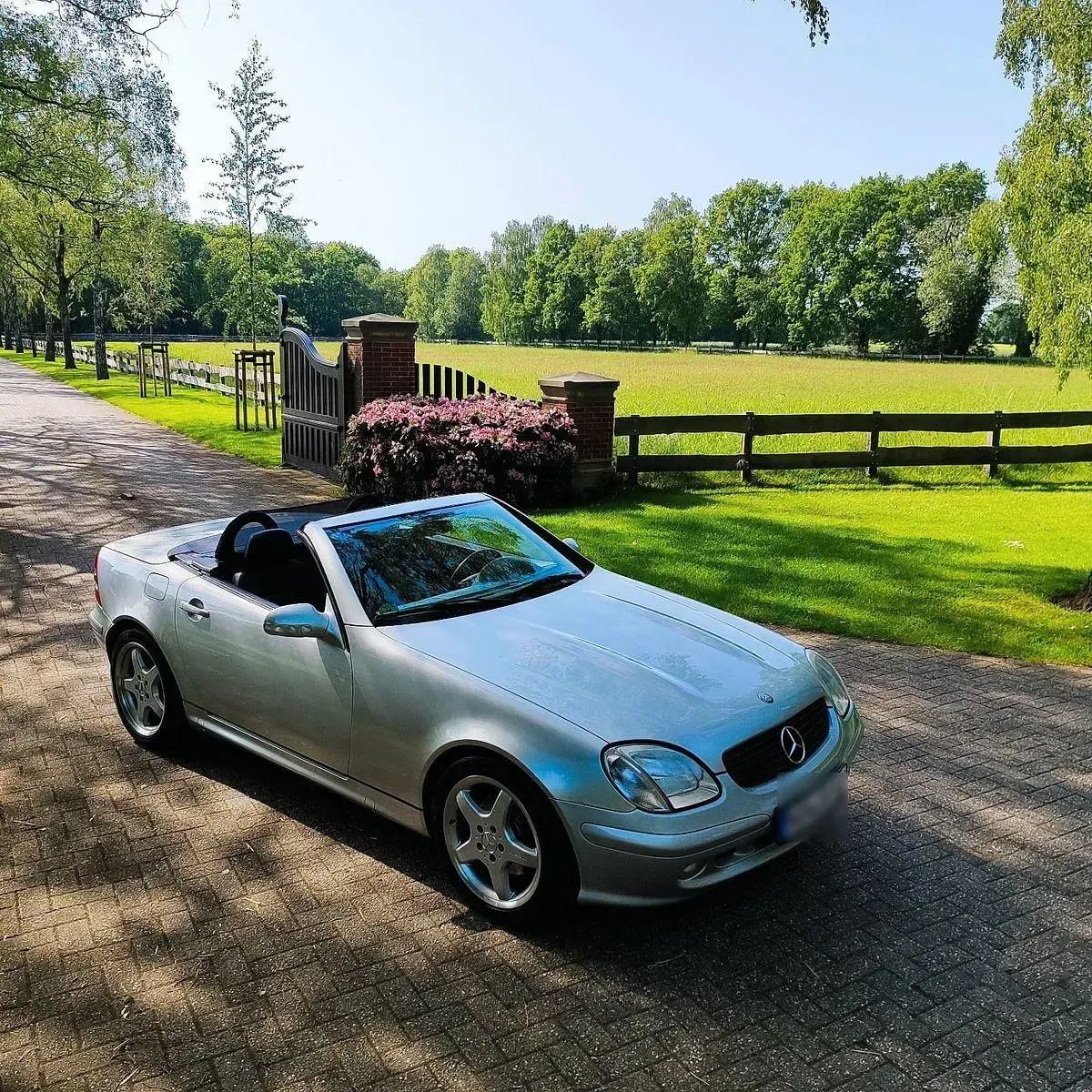 Gebraucht Mercedes SLK320 Edition 218 PS (160 kW) 2002 Silber Cabrio