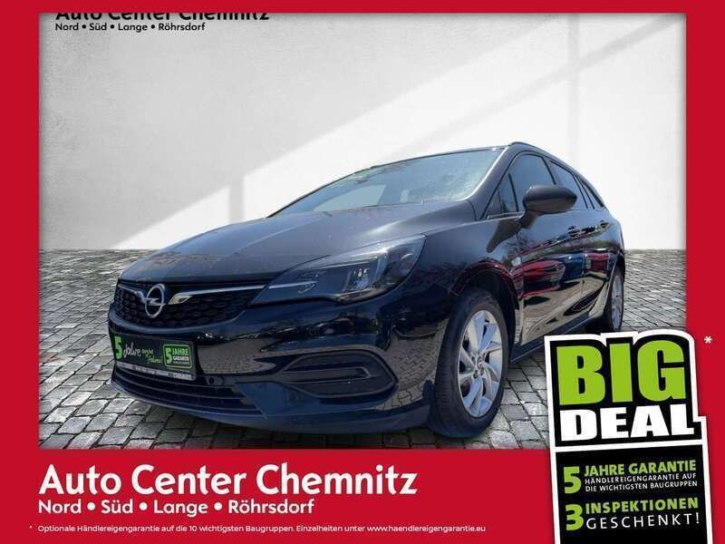 Onyx schwarz Gebraucht 2021 Opel Astra Edition Kombi | 14.206 € (Guter Preis) - Bild 1/4