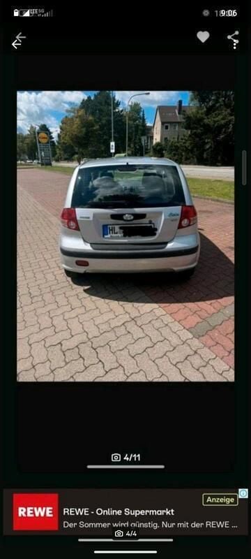 Silber Gebraucht 2003 Hyundai Getz Kleinwagen | 600 € (Guter Preis) - Bild 1/4
