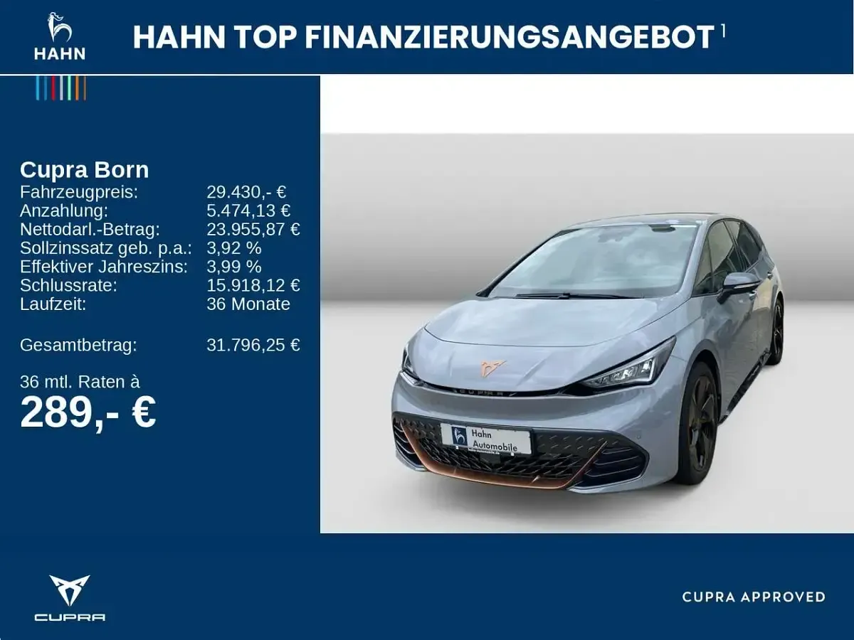 Gebraucht Cupra Born 150 kW (204 PS) 2024 Vaporgrau Kleinwagen