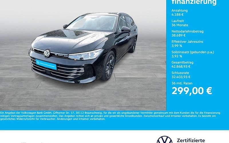 Schwarz Gebraucht 2025 VW Passat Elegance Kombi | 42.877 € (Fairer Preis) - Bild 1/4