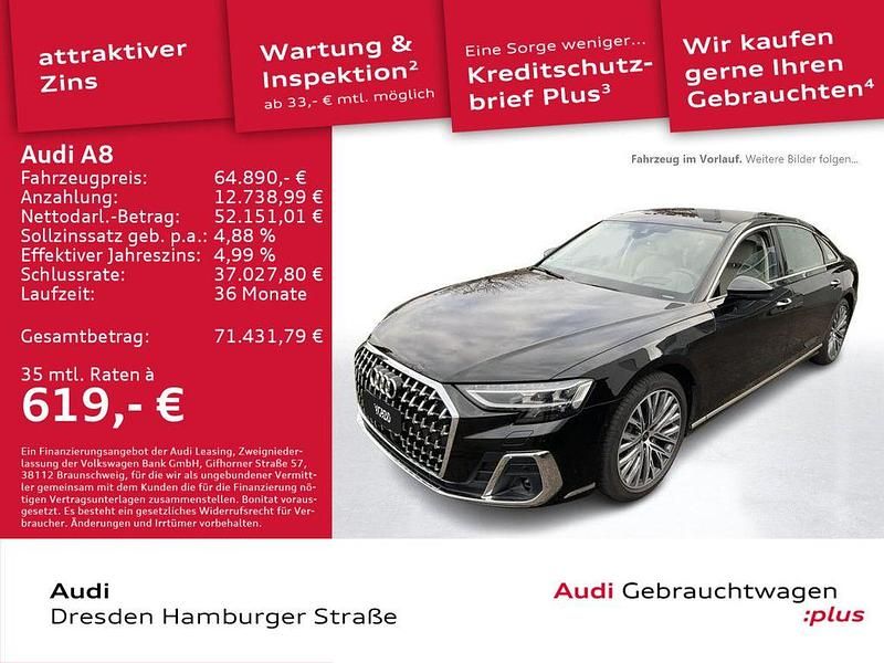 Gebraucht Audi A8L Ambiente 286 PS (210 kW) 2022 Mythosschwarz metallic Limousine