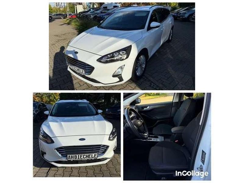 Frozen white Gebraucht 2020 Ford Focus Titanium Kombi | 16.989 € (Fairer Preis) - Bild 1/4