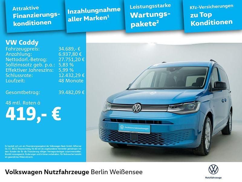 Gebraucht VW Caddy Life 122 PS (89 kW) 2025 Costa azul metallic Van / Kleinbus