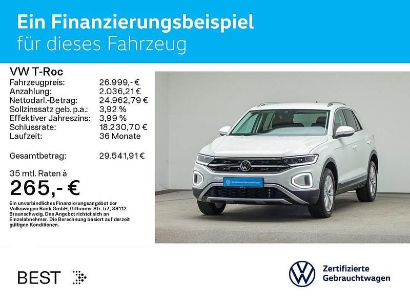 Gebraucht VW T-Roc Style 150 PS (110 kW) 2024 Pure white SUV