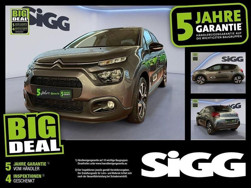 Platiniumgrau (metallic) Gebraucht 2023 Citroën C3 Shine Kleinwagen | 16.480 € (Fairer Preis) - Bild 1/4