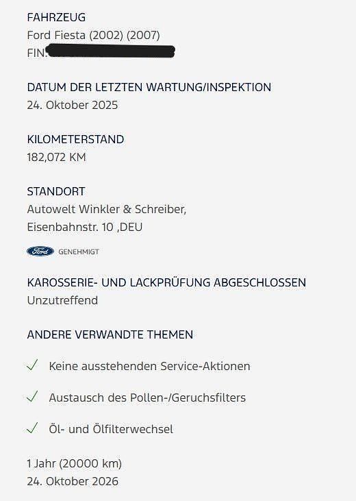 Gebraucht Ford Fiesta 101 PS (74 kW) 2006 Grau Kleinwagen