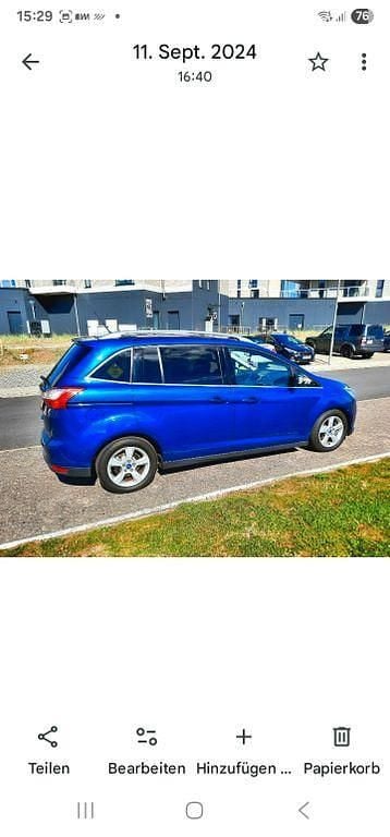 Gebraucht Ford Grand C-Max Titanium 182 PS (133 kW) 2015 Blau Van / Kleinbus