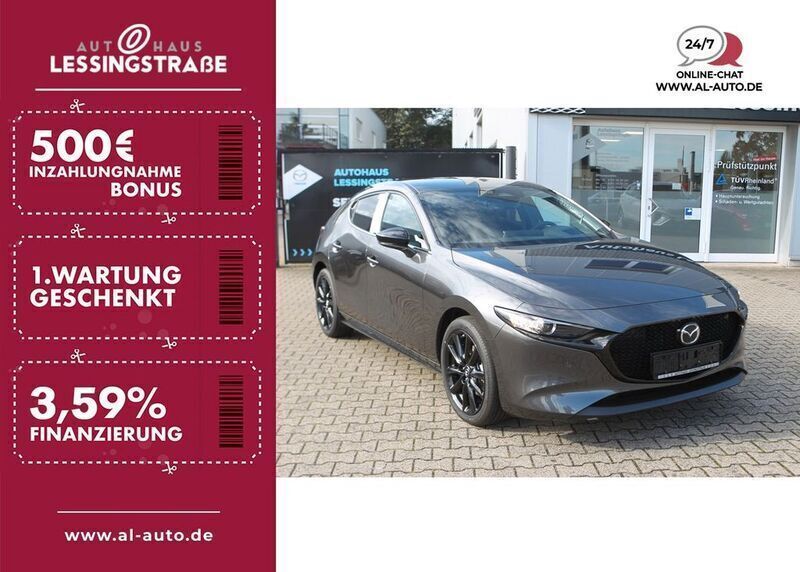 Grau Neu 2024 Mazda 3 Homura-Line Limousine | 27.990 € (Guter Preis) - Bild 1/4