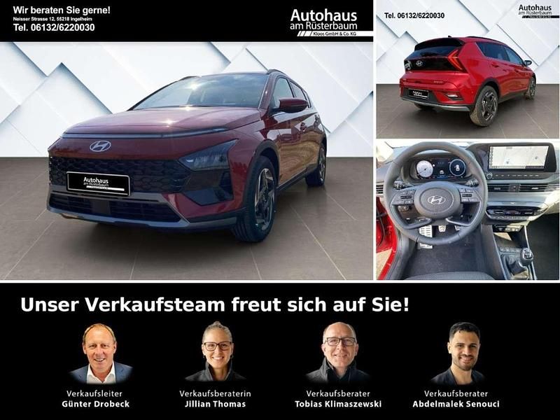 Dragon red / met Gebraucht 2025 Hyundai Bayon Prime SUV | 25.880 € (Teuer) - Bild 1/4