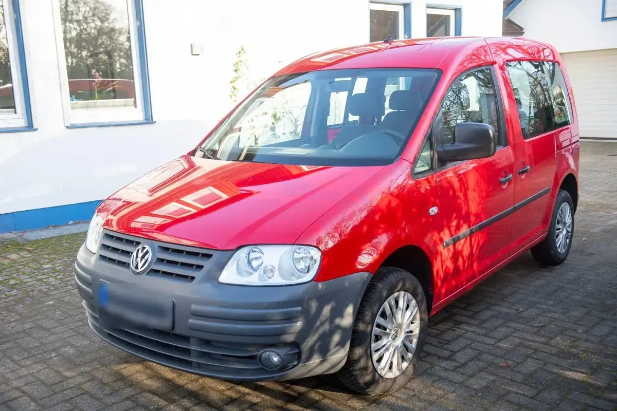 Gebraucht VW Caddy Life 75 PS (55 kW) 2006 Rot Van / Kleinbus