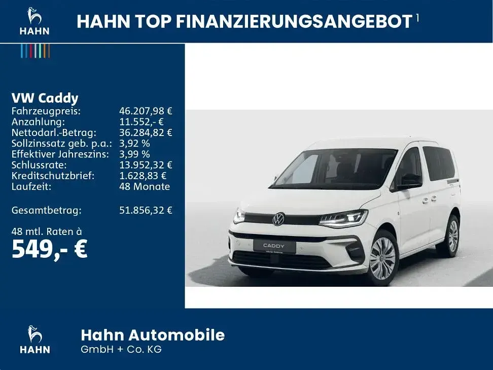 Neu VW Caddy S 102 PS (75 kW) 2026 Weiß Van / Kleinbus