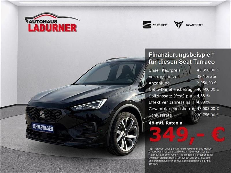 Gebraucht Seat Tarraco FR 150 PS (110 kW) 2024 "deep" schwarz perleffekt SUV