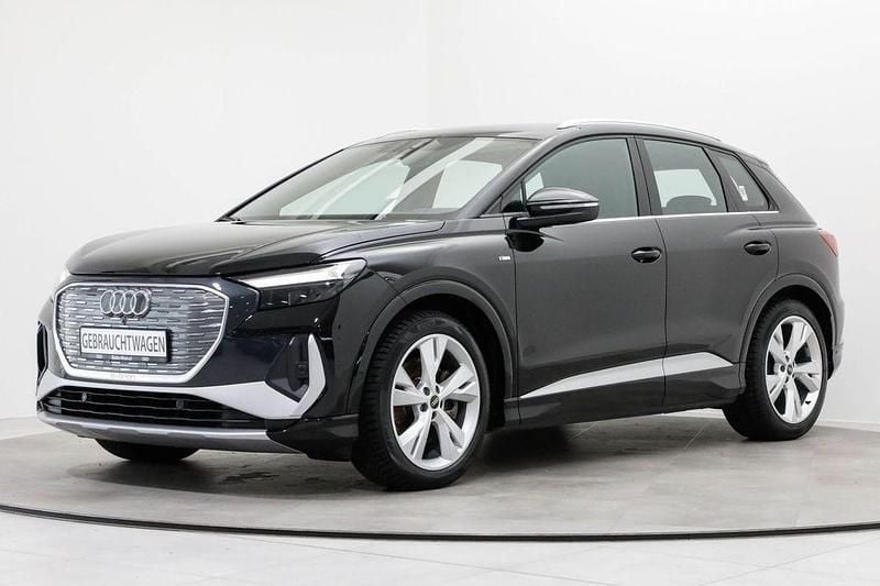Używany Audi Q4 e-tron S-Line 150 kW (204 KM) 2022 Czarny SUV