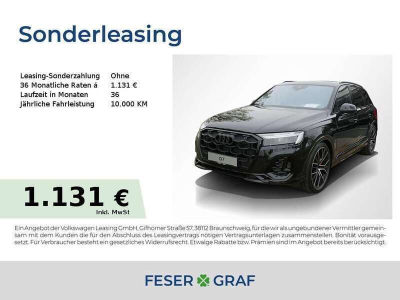 Mythosschwarz metallic Neu 2025 Audi Q7 Ambiente SUV | 99.299 € - Bild 1/3