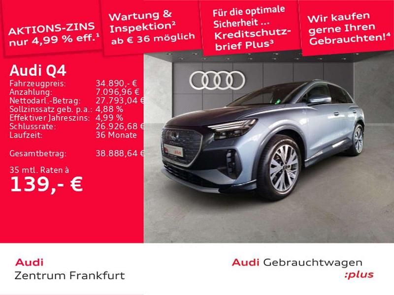 Geysirblau metallic/geysirblau Gebraucht 2022 Audi e-tron Advanced SUV | 34.890 € (Superpreis) - Bild 1/2