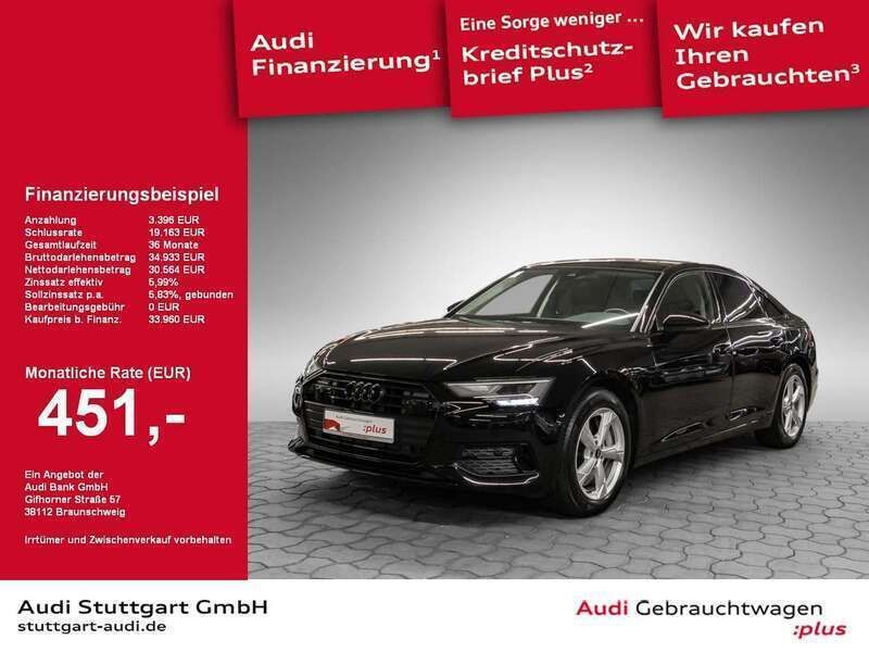 Brillantschwarz Gebraucht 2022 Audi A6 Sport Limousine | 34.750 € (Superpreis) - Bild 1/2