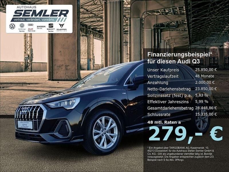 Gebraucht Audi Q3 S-Line 190 PS (139 kW) 2019 Schwarz SUV