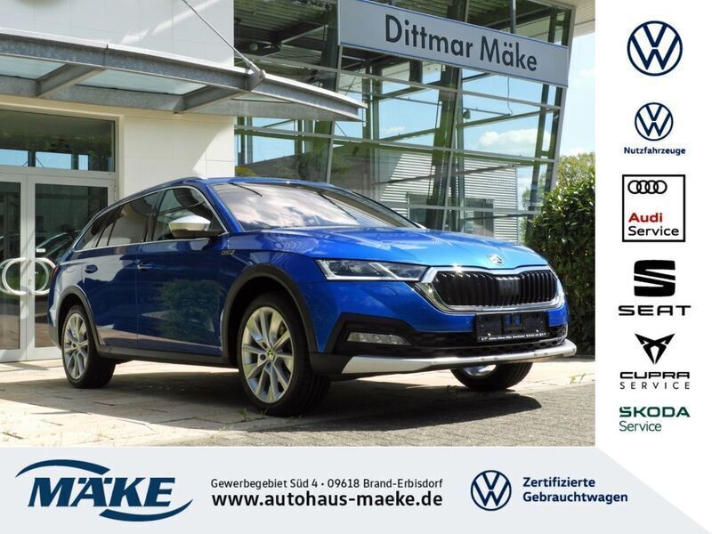 Raceblau metallic (metallic) Gebraucht 2021 Skoda Octavia Kombi | 29.950 € (Fairer Preis) - Bild 1/4