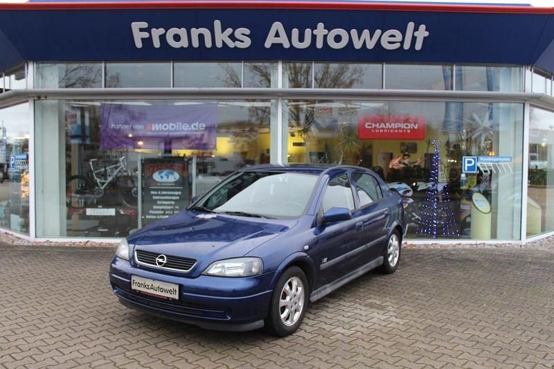 Blau Gebraucht 2003 Opel Astra Njoy Limousine | 1.350 € (Fairer Preis) - Bild 1/4