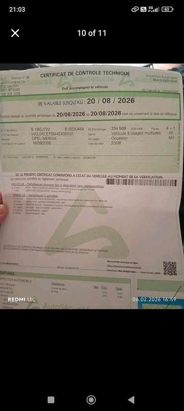 Gebraucht Opel Meriva 75 PS (55 kW) 2008 Blau Van / Kleinbus