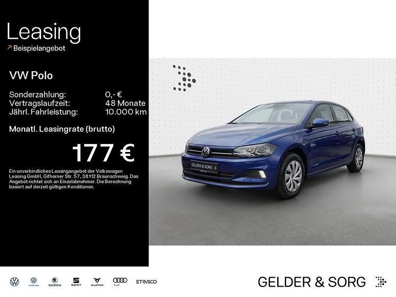 Reef blue metallic Gebraucht 2021 VW Polo Comfortline Limousine | 13.990 € (Fairer Preis) - Bild 1/4