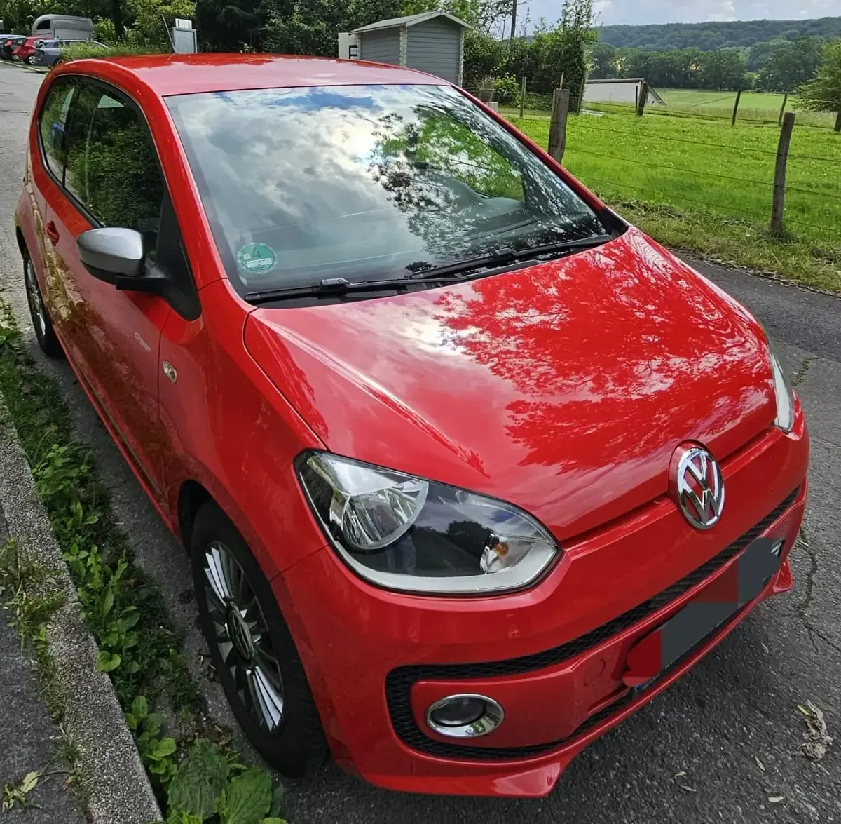 Gebraucht VW up! 60 PS (44 kW) 2014 Rot Kleinwagen