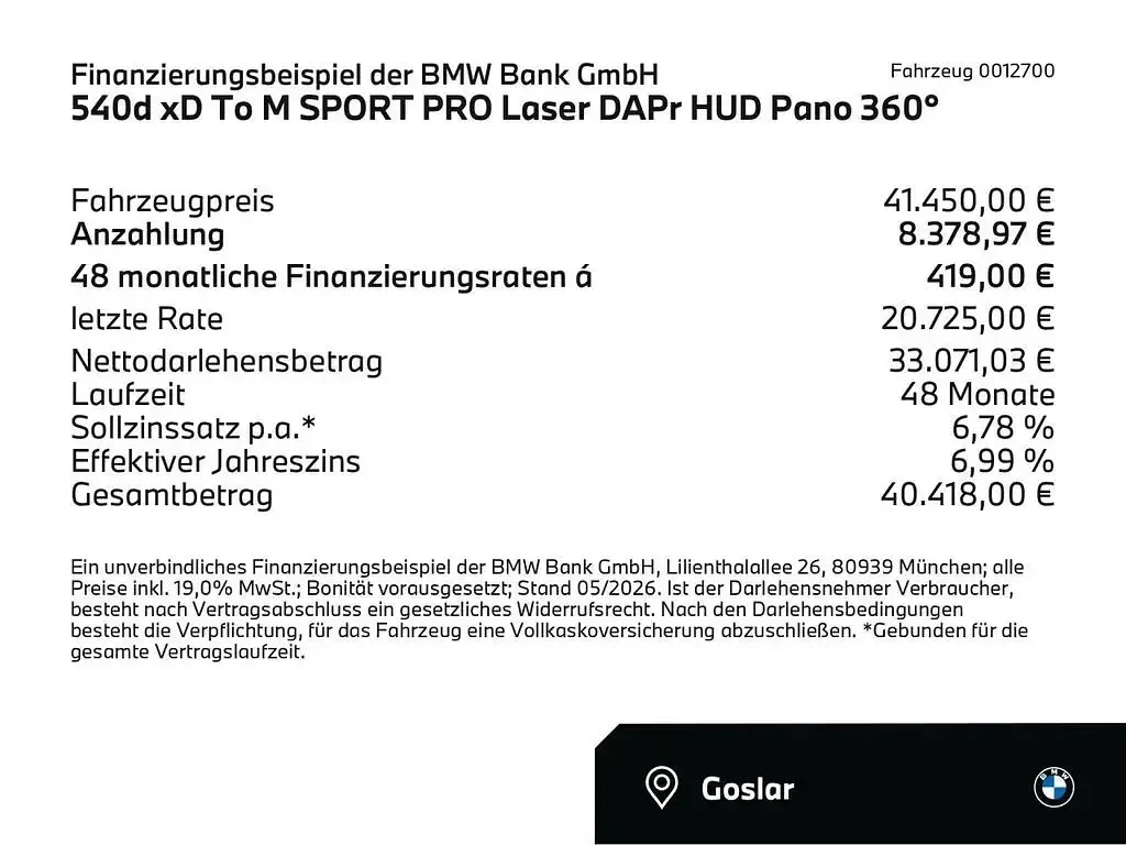 Gebraucht BMW 540 M Sport 340 PS (250 kW) 2023 Schwarz Limousine