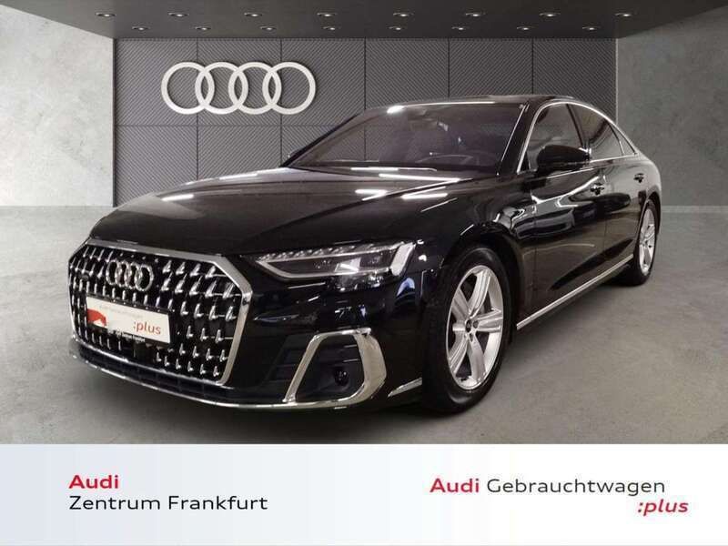 Mythosschwarz metallic Gebraucht 2024 Audi A8 Ambiente Limousine | 68.980 € (Superpreis) - Bild 1/4