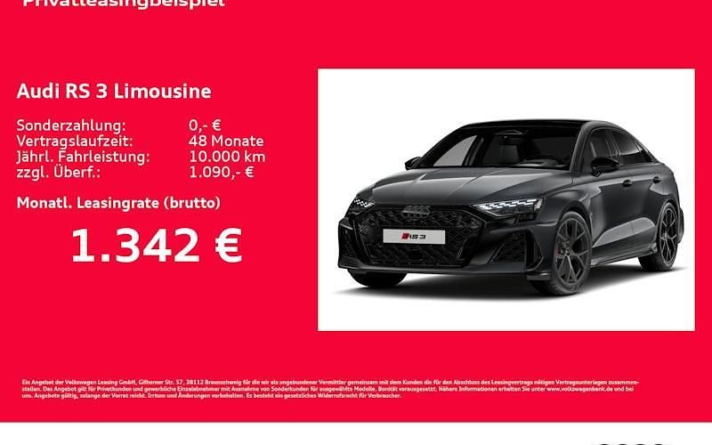 Neu Audi RS3 Ambiente 400 PS (294 kW) 2026 Grün Limousine