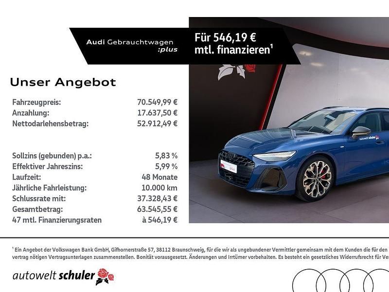 Ascariblau metallic Gebraucht 2025 Audi A6 Ambiente Kombi | 70.550 € (Guter Preis) - Bild 1/4