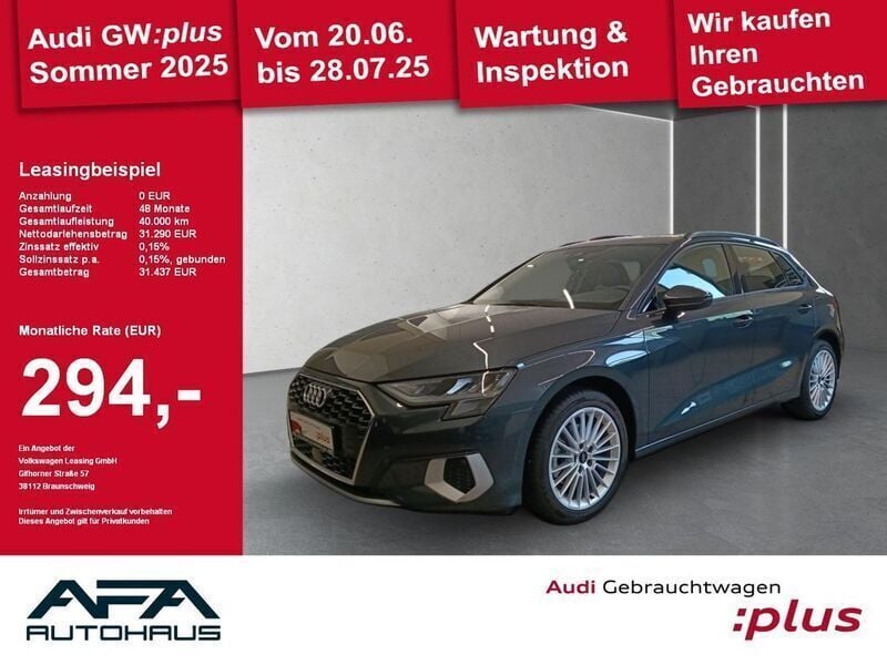 Manhattangrau metallic Gebraucht 2024 Audi A3 Sportback Advanced Limousine | 31.250 € (Guter Preis) - Bild 1/4