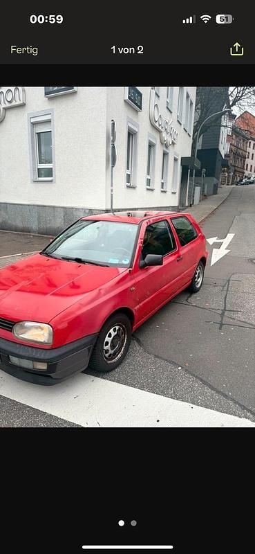 Gebraucht VW Golf III 1997 Rot Kleinwagen