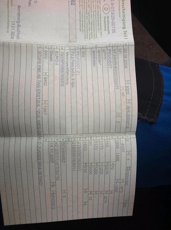 Gebraucht Peugeot 308 SW 136 PS (100 kW) 2008 Schwarz Kombi