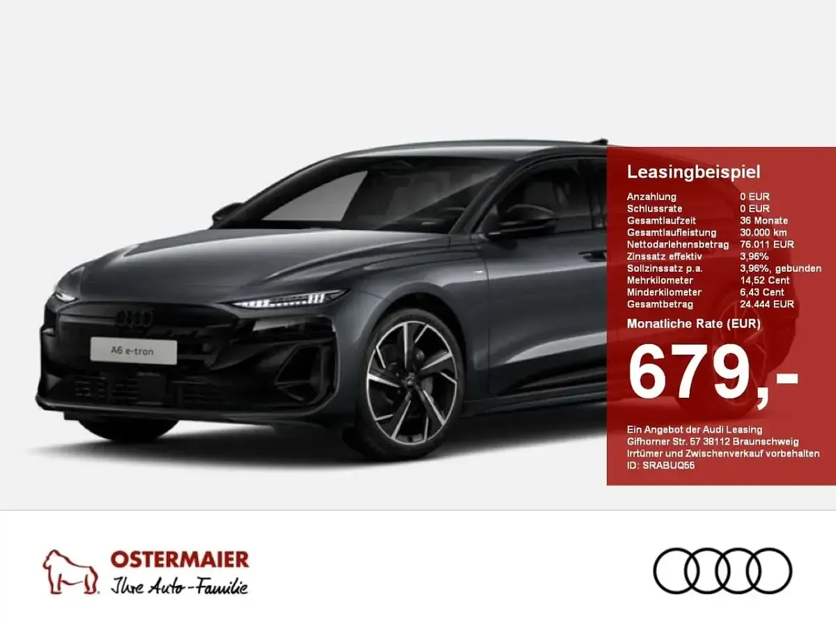 Ny Audi A6 e-tron Basis 314 kW (428 HK) 2026 Grå Stationcar