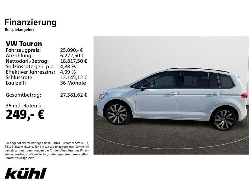 Gebraucht VW Touran Highline 150 PS (110 kW) 2020 Pure white Van / Kleinbus