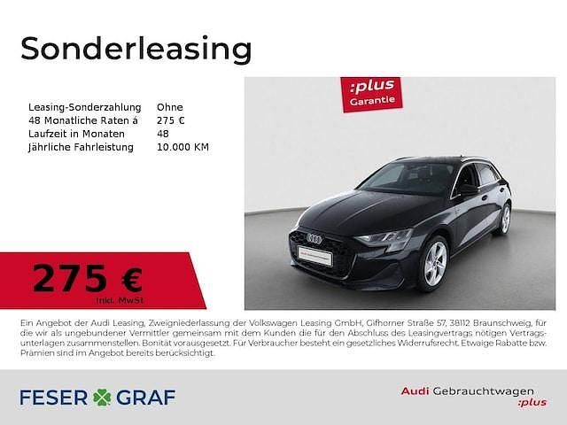Mythosschwarz metallic Gebraucht 2025 Audi A3 Ambiente Limousine | 31.990 € - Bild 1/4