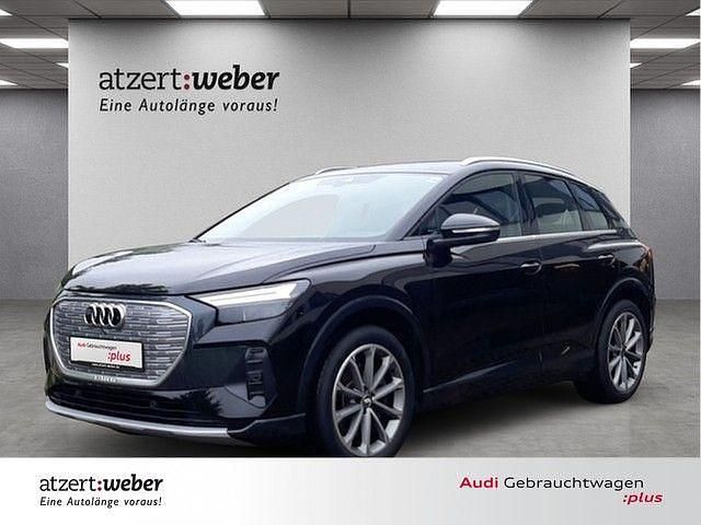 Mythosschwarz metallic Gebraucht 2024 Audi Q4 e-tron Advanced SUV | 42.950 € - Bild 1/4