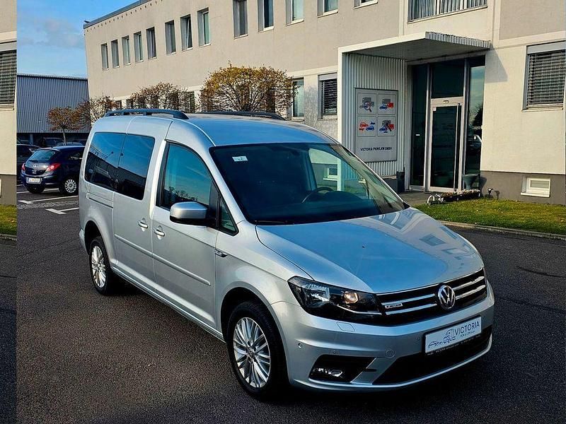 Silber Gebraucht 2017 VW Caddy Maxi Comfortline Van / Kleinbus | 17.500 € (Guter Preis) - Bild 1/4