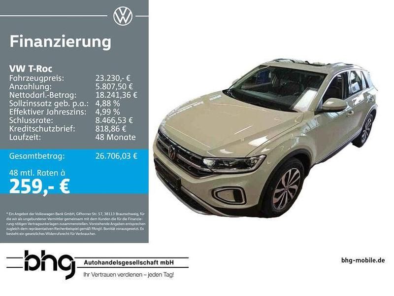 Grau Gebraucht 2022 VW T-Roc Style SUV | 23.230 € (Fairer Preis) - Bild 1/3