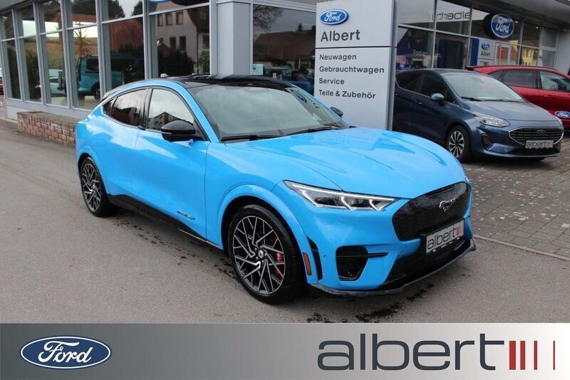 Blau Gebraucht 2021 Ford Mustang Mach-E GT SUV | 48.464 € (Fairer Preis) - Bild 1/4