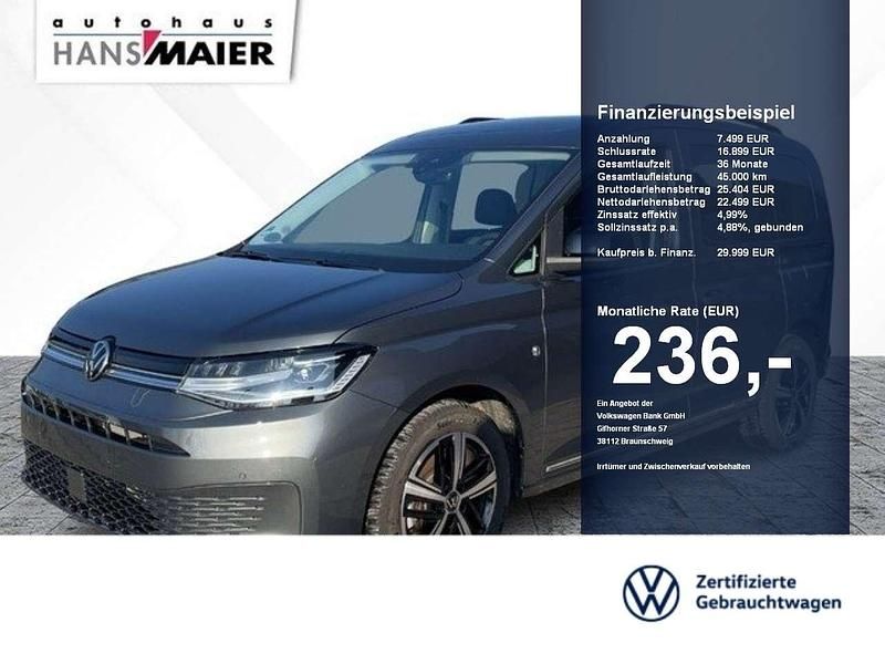 Indiumgrau metallic Gebraucht 2023 VW Caddy Dark Label Van / Kleinbus | 29.999 € (Guter Preis) - Bild 1/2