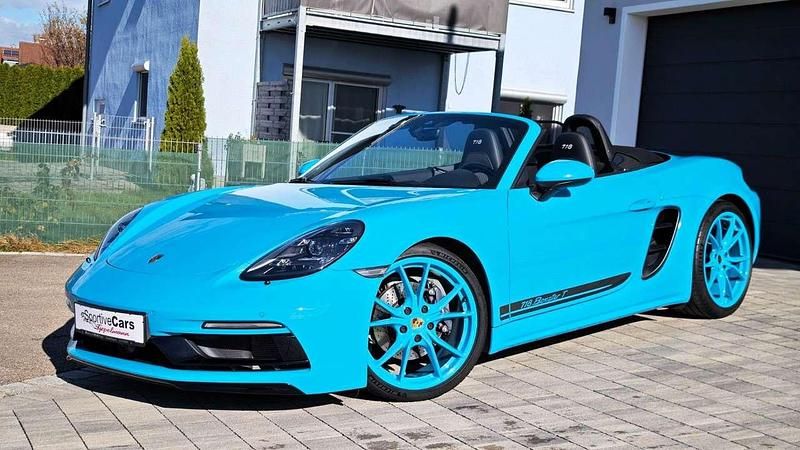 Miamiblau exclusive Gebraucht 2019 Porsche 718 Boxster Cabrio | 67.500 € (Teuer) - Bild 1/4