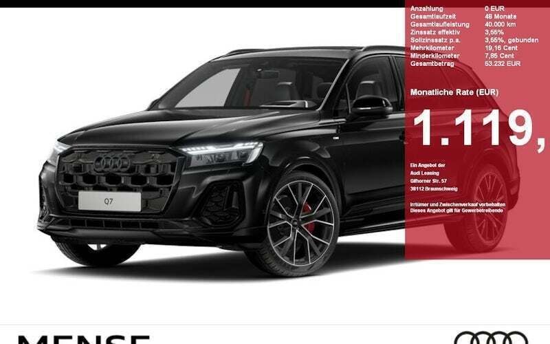 Schwarz Neu 2024 Audi Q7 S-Line SUV | 110.135 € - Bild 1/4