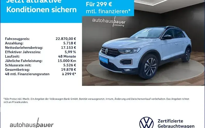 Gebraucht VW T-Roc United 116 PS (85 kW) 2021 SUV
