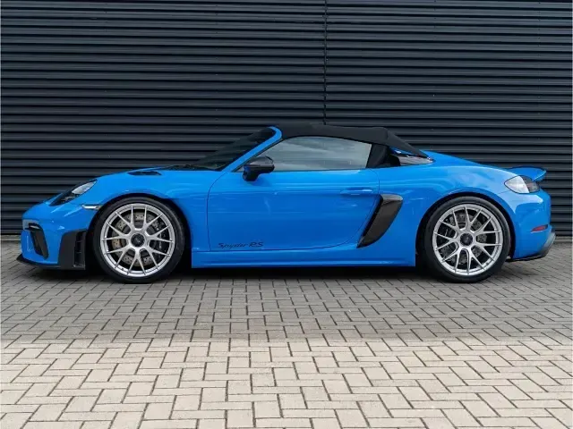 Neu Porsche 718 Spyder RS 500 PS (367 kW) 2026 Blau Cabrio