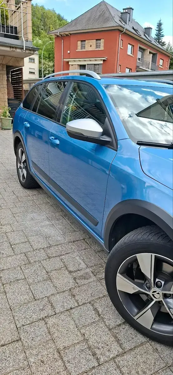 Gebraucht Skoda Octavia Scout 4x4 185 PS (136 kW) 2015 Blau Kombi
