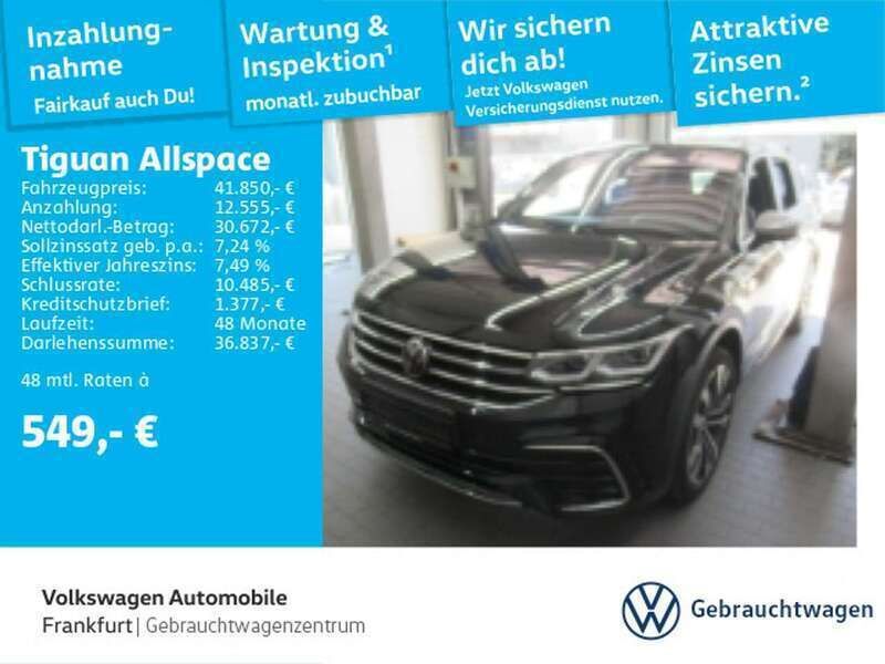 Deep black perleffekt Gebraucht 2022 VW Tiguan Allspace R-line SUV | 41.850 € (Etwas zu teuer) - Bild 1/1
