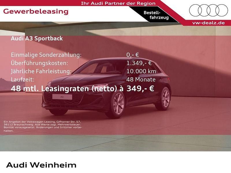 Schwarz Neu 2025 Audi A3 Sportback e-tron Limousine | 43.339 € (Fairer Preis) - Bild 1/3