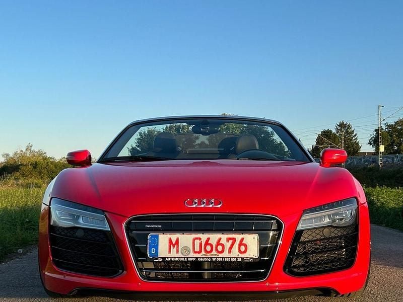 Rot Gebraucht 2015 Audi R8 Spyder Advanced Cabrio | 69.900 € (Fairer Preis) - Bild 1/4